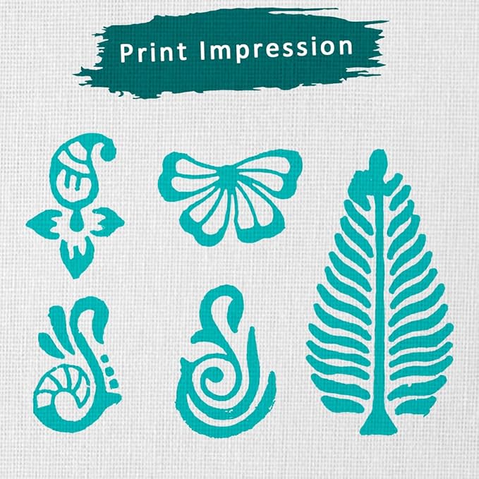 Hashcart Wooden Indian Traditional Design Printing Stamps/Blocks - Image 3