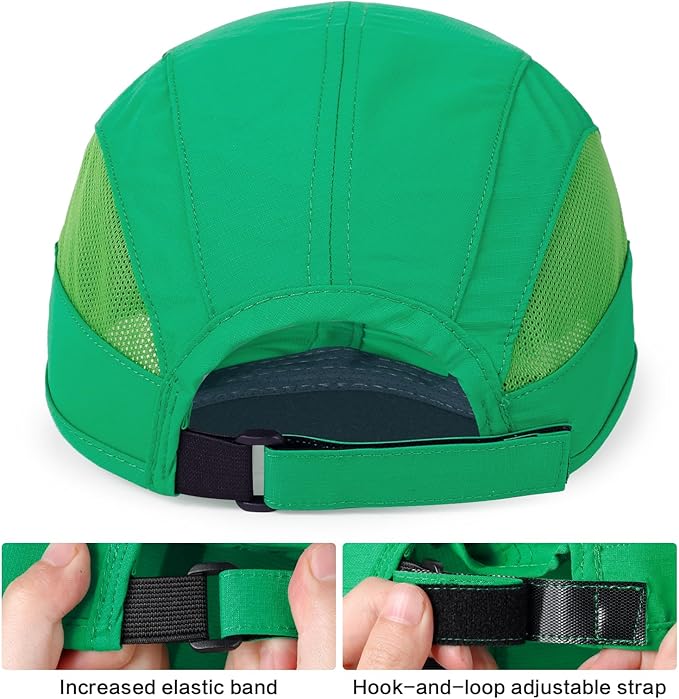 HH HOFNEN Quick Dry Baseball Cap Unstructured Running Cap Water-Resistant UPF 50+ Mesh Golf Sun Hats for Men Women