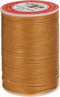 uxcell Round Leather Sewing Waxed Thread, 55m / 60 Yards Wax Polyester String by uxcell