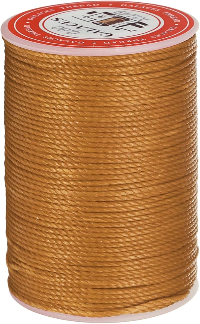 uxcell Round Leather Sewing Waxed Thread, 55m / 60 Yards Wax Polyester String by uxcell