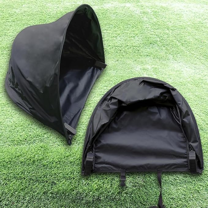 Golf Bag Rain Cover – Lightweight 250g Waterproof & UV-Resistant Hood with Flexible Frame, Fits Stand & Cart Bags, No-Zip Quick-On Design – 1680D Oxford