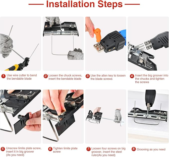 Electric Hot Knife Kit for Grooving/Sculpting/Cutting Air Cooled 200W 110-120V - Image 7