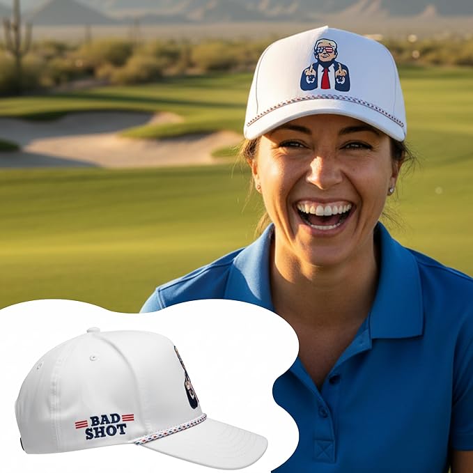 Funny USA Bad Shot Golfing Pickleball Hat Golf Baseball Snapback Hats Cap, Great Gifts for Golfer, Donald Trump Merchandise