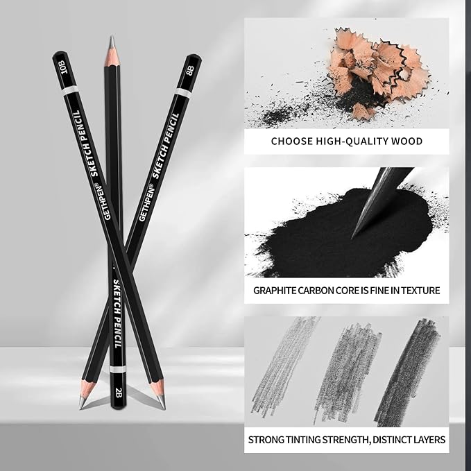 Professional Drawing Sketching Pencil Set - Image 4