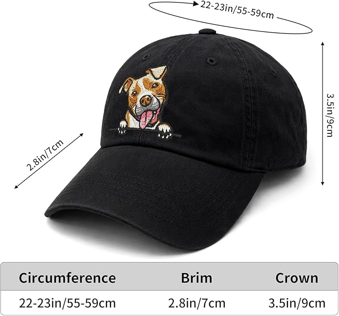 Pet Dog Lover Gifts,Embroidered Dog Baseball Hats for Men Women Dad Mom