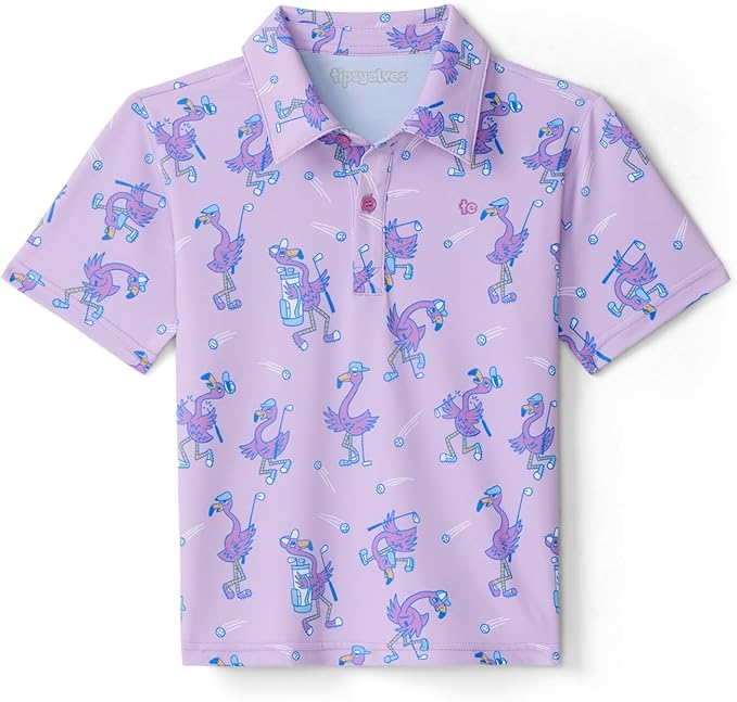 Tipsy Elves Kids and Toddlers Golf Shirts - Athletic Comfort Fit with Quick Dry Material