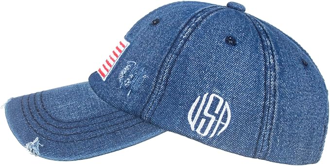 USA Flag Baseball Cap American Patriotic Trucker Hat Father Dad Mother Mom Adjustable Sportswear Hat for Men Women Adults