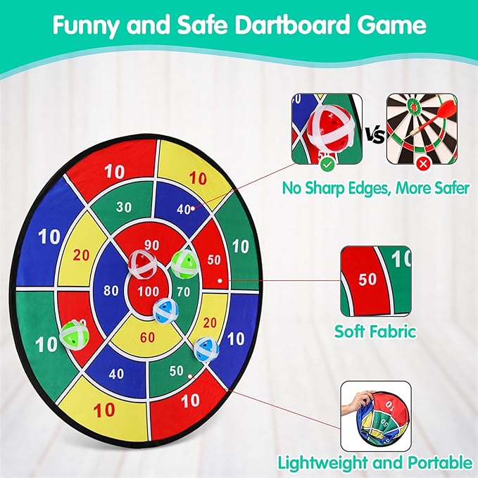 Kids Dart Board Game Set-29 inchs, Board Games - Image 6