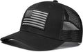 American Flag Trucker Hat, Patriotic Baseball Cap for Men & Women, Breathable Mesh Adjustable Snapback, USA Flag Patch
