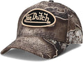 Von Dutch Men & Women’s Baseball Cap - Adjustable Snapback Canvas Hat with Curved Brim Structured Logo Patch Vintage Style