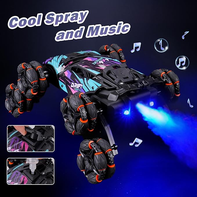 Cool 8 Wheels Hand Controlled RC Stunt Car Toys, Xmas Gifts and Birthday - Image 3