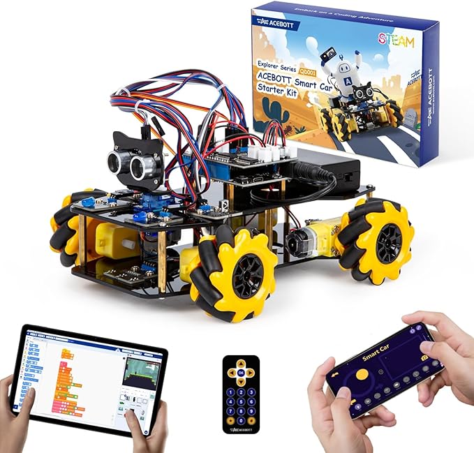 ACEBOTT Robot Kit, Robotics for Kids Ages 8-12 12-16, STEM Toys for Boys by ACEBOTT