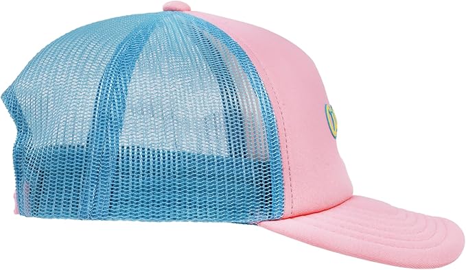 Cinnamoroll Trucker Hat, Puff Print Adult Baseball Cap with Curved Brim, Pink, One Size