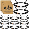 12 Set Sport Adjustable Beaded Bracelets Gifts Football Softball Soccer Volleyball Golf Basketball Hockey Bracelets for Women Men Adjustable Beaded Accessories