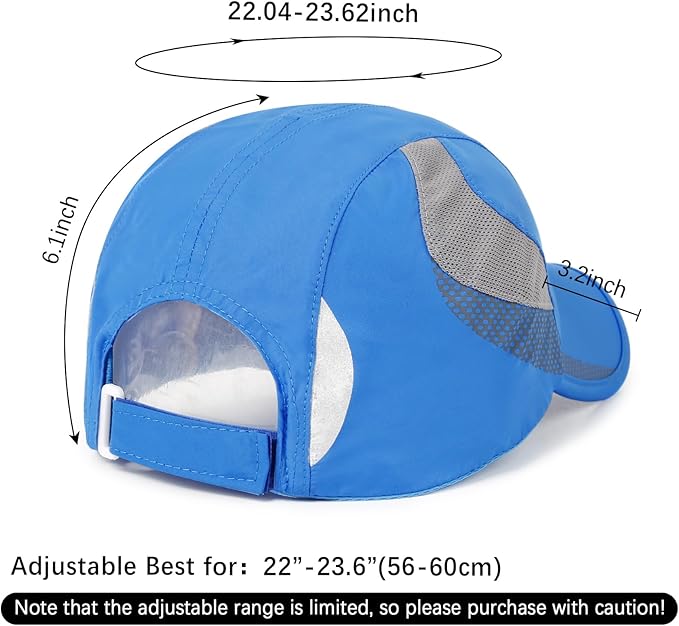 Running Hat Mesh Baseball Cap Unstructured Sports Cap Outdoors Sun Hat for Men Women