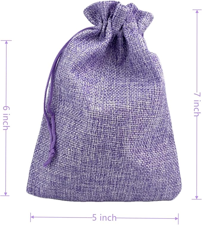 Palmhomee Pack of 25 Burlap Gift Bags - Image 3