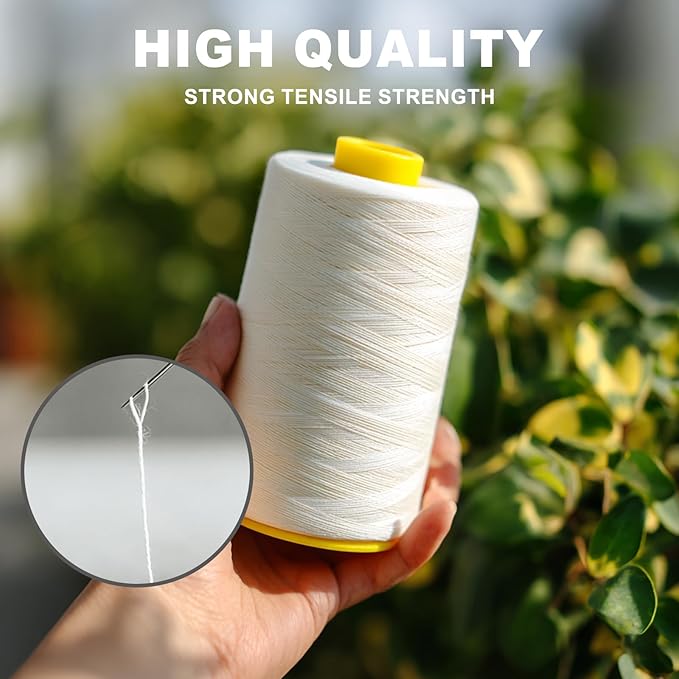Sewing Thread Cone Set, 2 Pack Serger Thread, 3000 Yards Each, All Purpose - Image 3