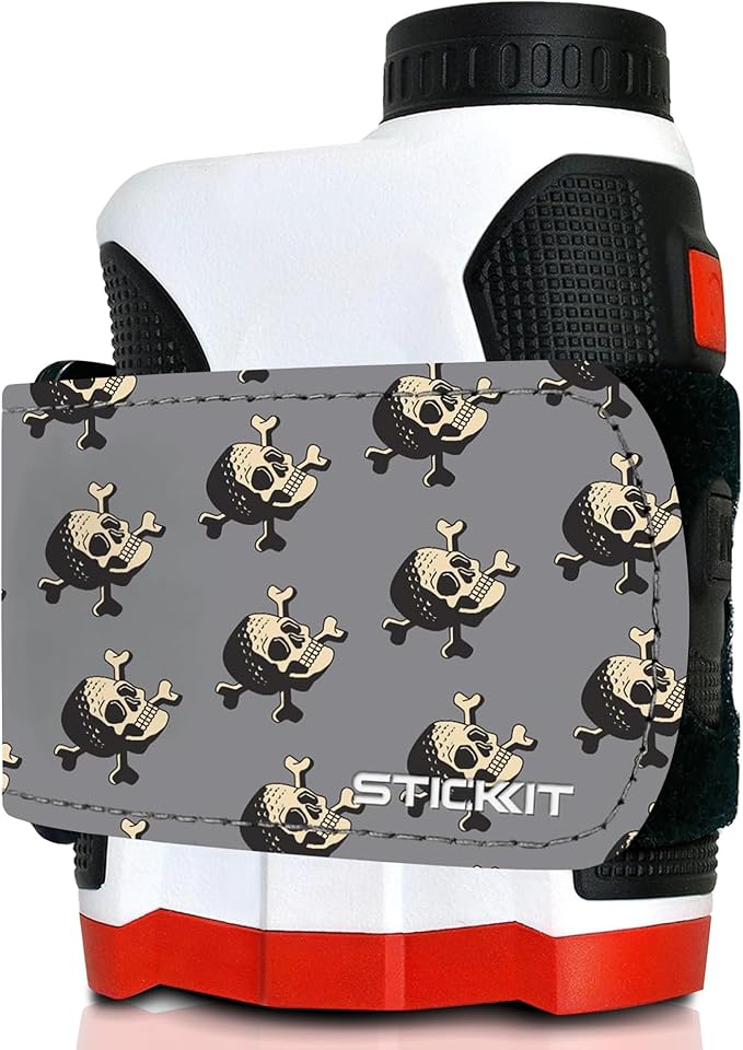 STICKIT Magnetic Rangefinder Strap | Strong Magnet Securely Holds to Golf Carts and Golf Clubs for Easy Access | Slim, Form Fitting, Size Adjustable