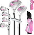 XDriveMax 8-Piece Right Hand Complete Golf Club Set for Men & Women: Wood, Hybrid, Irons, Putter & Bag - Beginner Friendly, High Distance & Accuracy