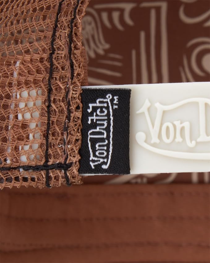 Von Dutch Men & Women’s Baseball Cap - Adjustable Snapback Canvas Hat with Curved Brim Structured Logo Patch Vintage Style