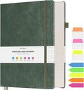 College Ruled Notebook, Large A4 Hardcover Leather Journal, 312 Numbered Pages by OFFIGIFT