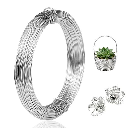 18 Gauge Aluminum Craft Wire, 1mm 33Yards Floral Craft Wire Bendable Wire by Unknown