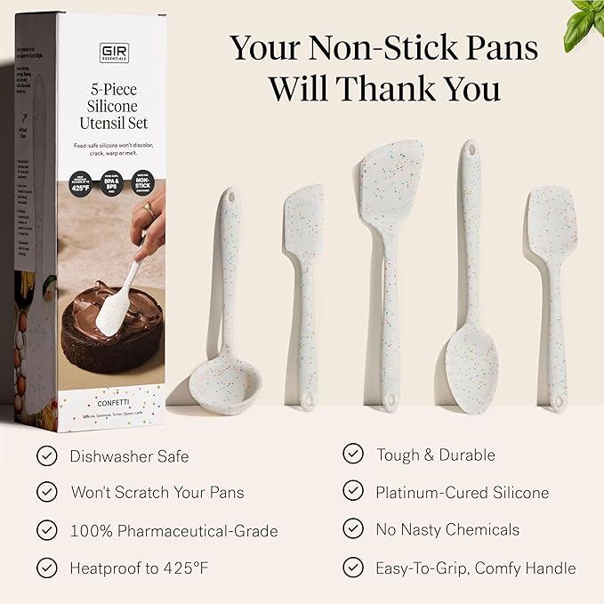 GIR: Get It Right 5-Piece Silicone Essentials Kitchen Utensils Set - Image 4