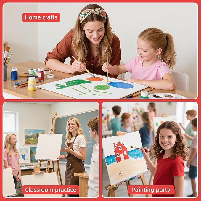 Simetufy 10x10inch Square Canvas Boards - Image 5