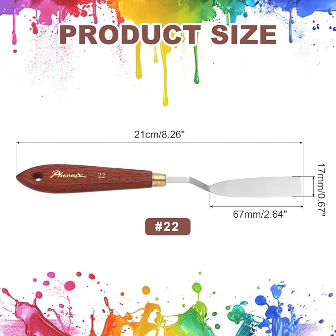 MECCANIXITY Pack of 1 Palette Knife No.22, Oil Acrylic Painting Canvas - Image 2