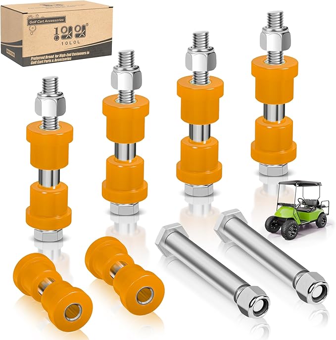 10L0L Golf Cart Rear Spring Bushing Kit for EZGO TXT & Medalist 1994-up, Club Car DS 1981-up