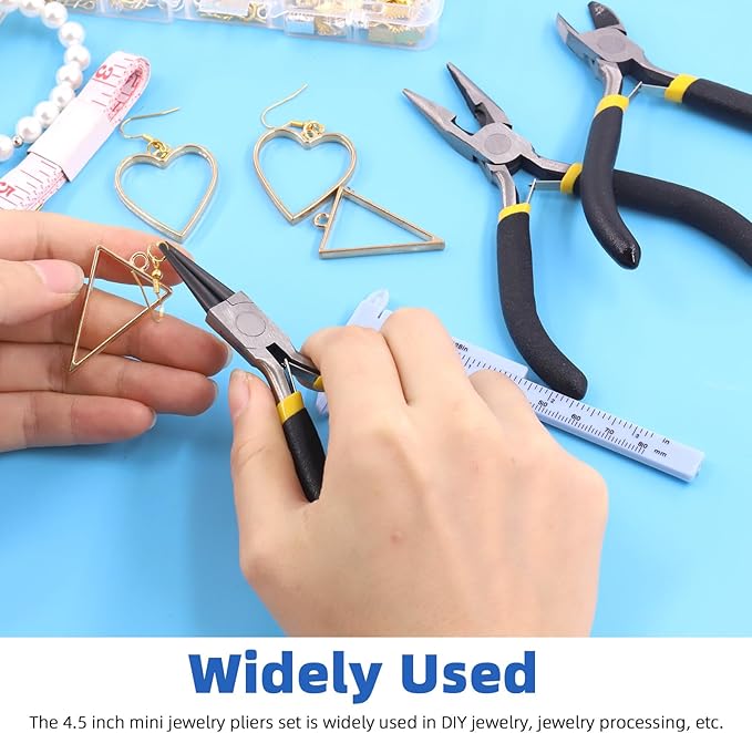 Glarks 8Pcs Jewelry Making Pliers Tools Kit includes Needle Nose Pliers - Image 7