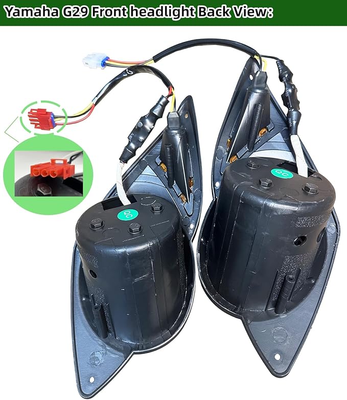 Golf Cart Light Kit Compatible with Yamaha G29 Complete Ultimate LED Light Kit with Turn Signals, Hazard Flasher, Horn and Brake Fits Yamaha G29 Drive 2007+ Electric