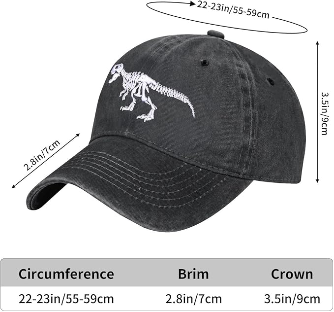 Embroidered Baseball Cap for Women Men Vintage Adjustable Washed Distressed Denim Baseball Hat