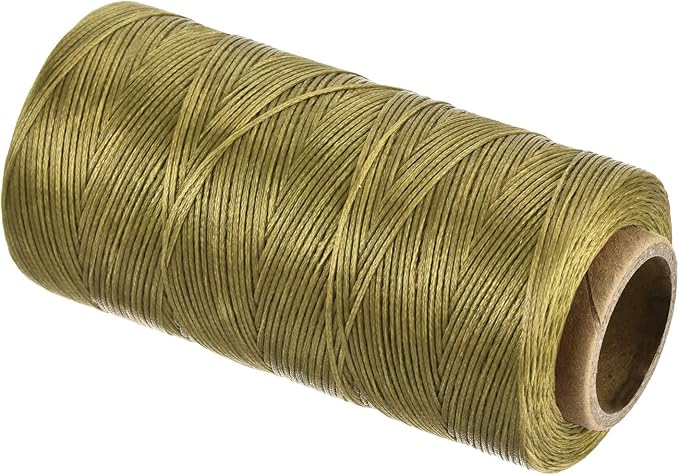 MECCANIXITY Waxed Thread, 197 Yard 1mm 210D Flat Wax Thread Polyester Waxed by MECCANIXITY