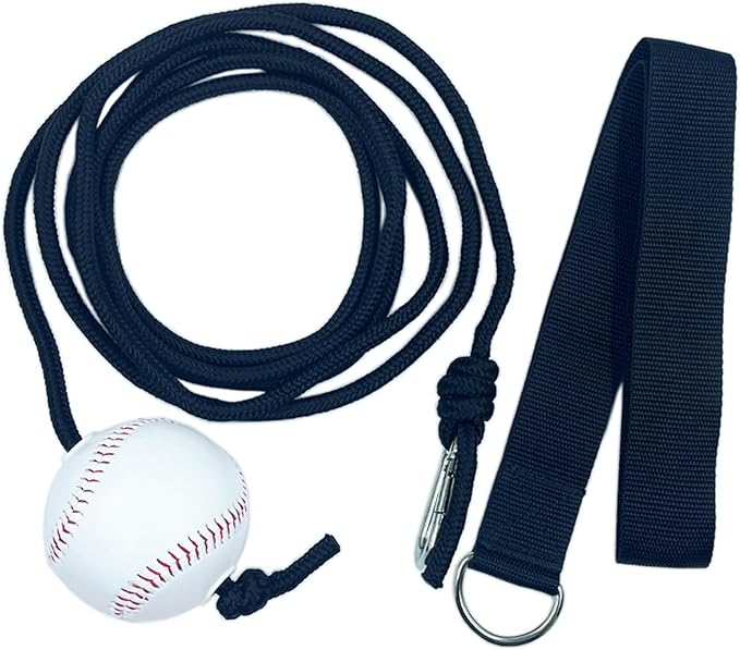Baseball and Softball Training Assistance,Baseball and Softball Batting Training Rope, Practice Baseball Swing Skills,Hand Eye Coordination,and Hitting Performance