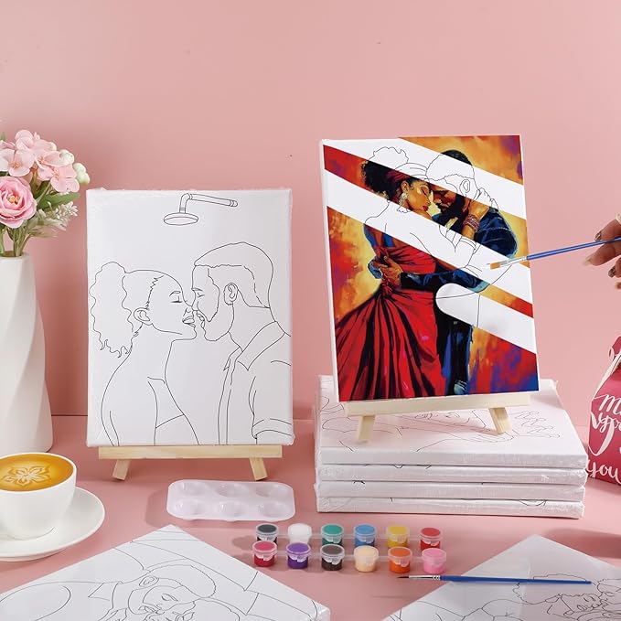 Zhanmai 12 Pack Pre Drawn Canvas - Image 9