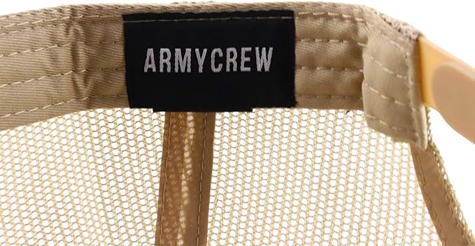 Armycrew Oversize XXL Low Profile Two Tone Mesh Back Trucker Baseball Cap