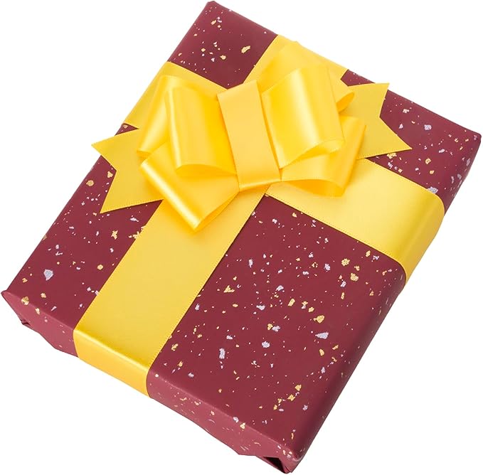1-1/2 Inch Yellow Ribbon, 50 Yards Craft Polyester Satin Ribbon Perfect - Image 4