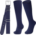 Baseball Socks and Belt for Youth Adult Softball Socks Combo Elastic Waist Belt for Men Kids Boys Girls Women JASGOOD