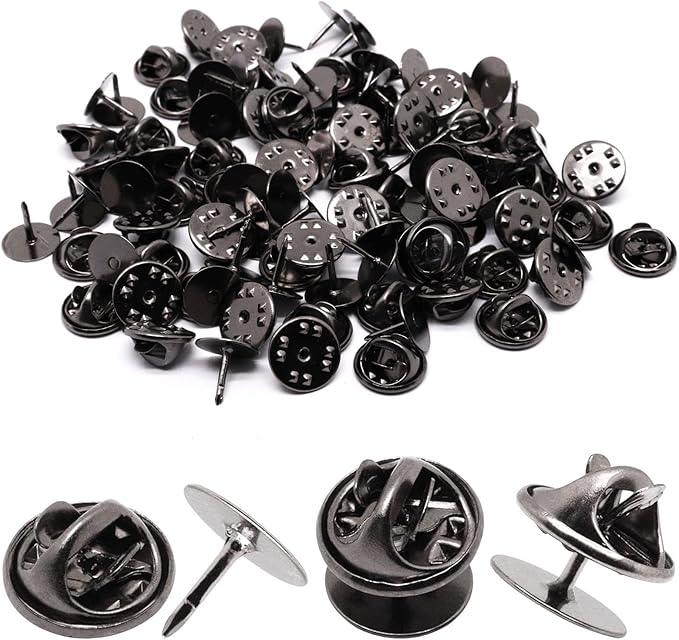 50 Set Pin Backs, Blank Pins Scatter Butterfly Clutch Pin Holder Enamel Pin by YuGtcen