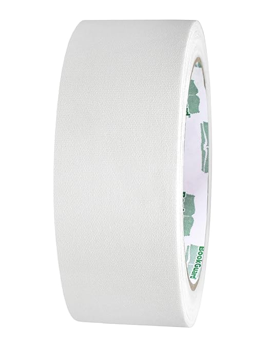 BookGuard 1-1/2 Inch Vinyl-Coated Cotton Cloth Bookbinding Repair Tape by ChromaLabel