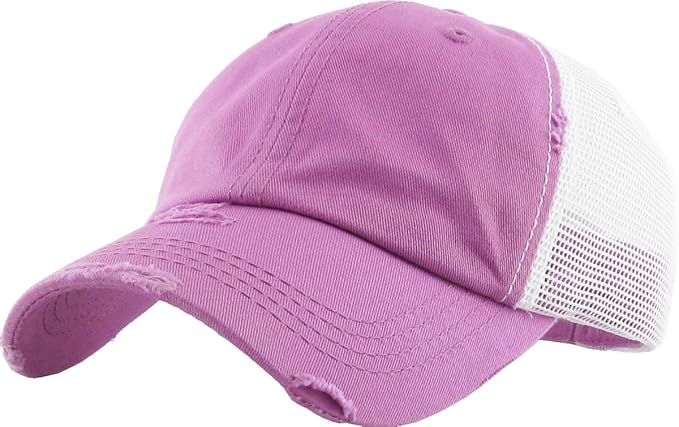 Classic Plain Ponytail Messy High Bun Headwear Adjustable Cotton Trucker Mesh Glitter Hat Baseball Cap