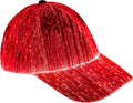 Ruconla Fiber optic cap LED hat with 7 colors luminous glowing EDC baseball hats USB Charging light up caps led crazy cap