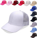 Criss Cross Hat Washed Distressed Baseball Cap Ponytail Hat High Messy Bun Ponycap for Women