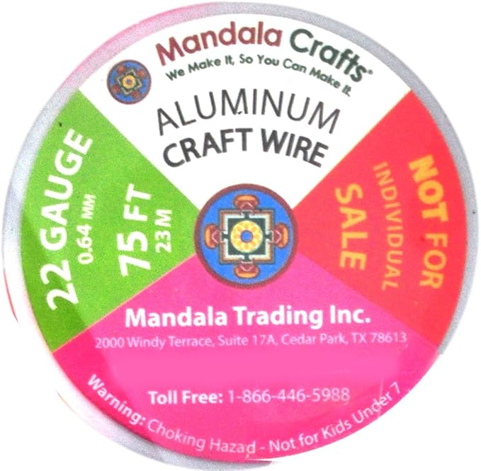 Mandala Crafts 22 Gauge Anodized Aluminum Craft Wire - Image 4