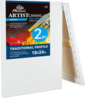 PHOENIX 18x24 Inch 2 Pack Artist Canvas by PHOENIX