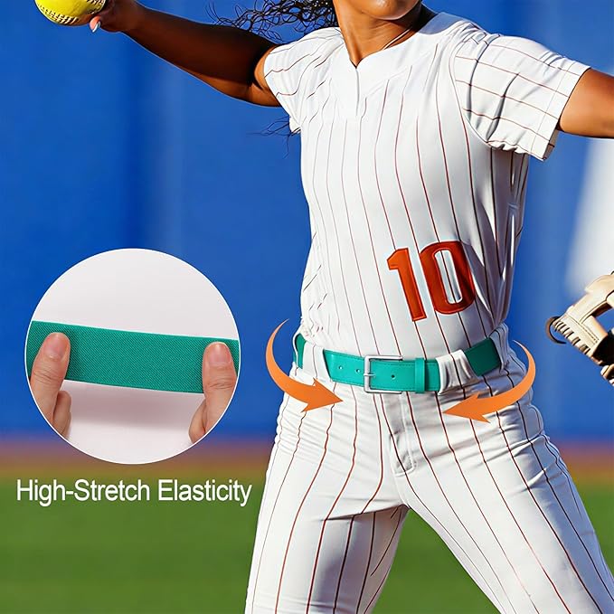 XZQTIVE Baseball Softball Socks and Baseball Softball Belt Combo Set Knee-High Soccer Socks for Kids Youth Adult