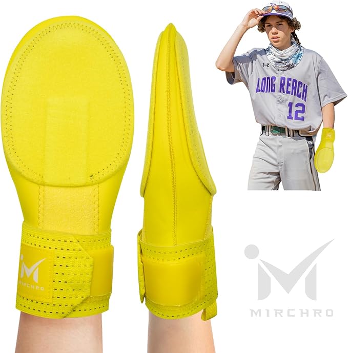 Baseball Sliding Mitt, Youth Ages 6-12 & Teens Adults 12+, Sliding Glove Hand Guard for Baserunning, Hard Shell Ambidextrous Left/Right, Baseball/Softball Compatible, Drip Style