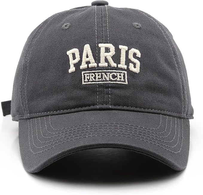 Paris Hat Unisex Baseball Cap Soft Sun Hat Adjustable Trucker Cap