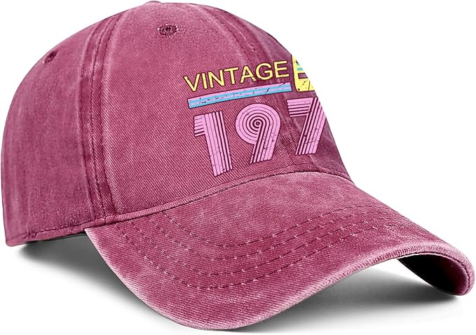 50th Birthday Gifts for Men Women 1976 Hats Vintage 1976 Baseball Cap for 50 Year Old Birthday Gifts for Fathers Mothers Day